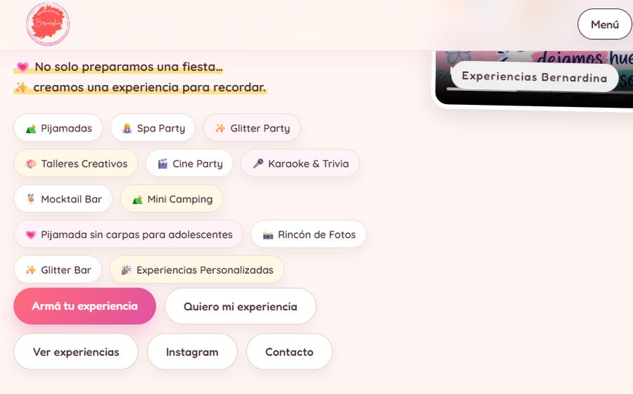 Bernardina — Experiencias para fiestas